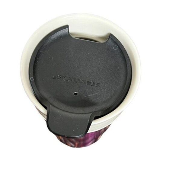 Starbucks 2013 Purple Ceramic Tumbler with Lid 12oz - Picture 3 of 4
